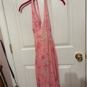 VINTAGE Lilly Pulitzer Pink Halter Dress